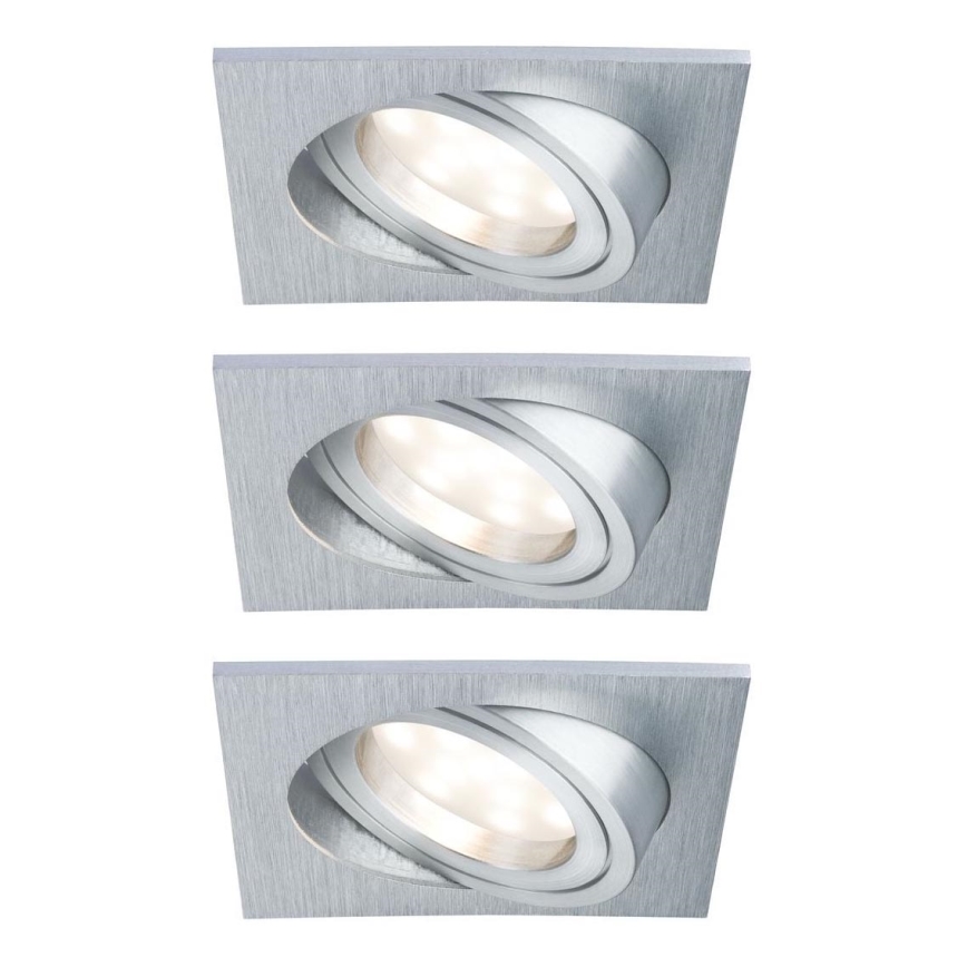 Paulmann 92799 - К-кт 3x LED/6,8W IP23 Лампа за вграждане в баня COIN 230V