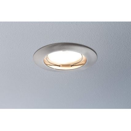 Paulmann 92827 - К-кт 3xLED/7W IP44 Димируема лампа за окачен таван на баня COIN 230V
