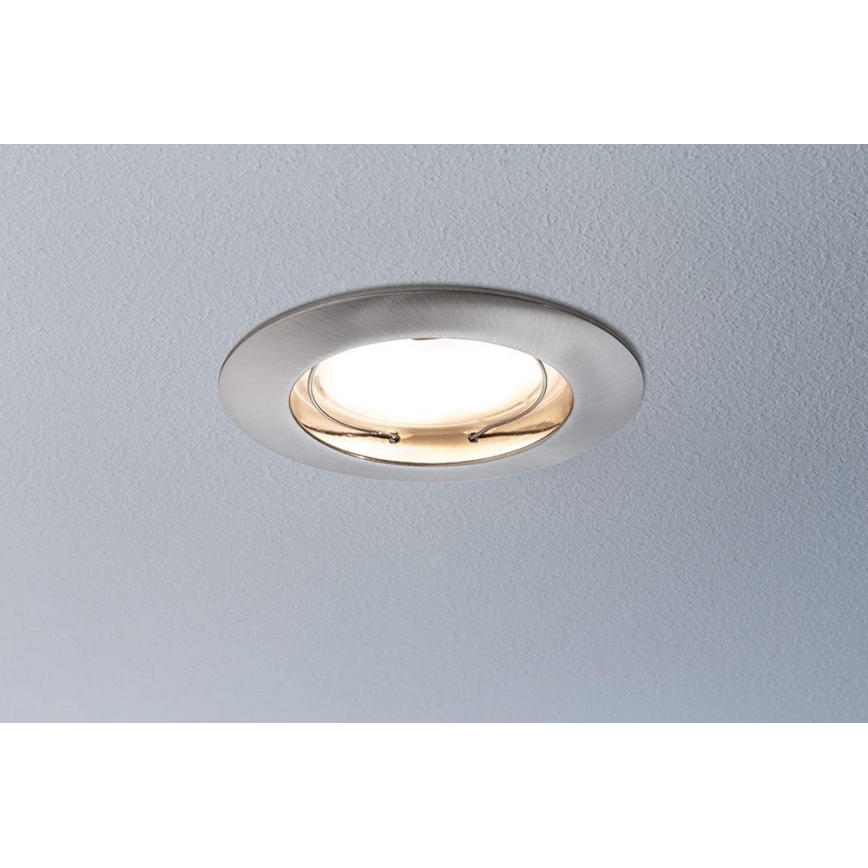 Paulmann 92827 - К-кт 3xLED/7W IP44 Димируема лампа за окачен таван на баня COIN 230V