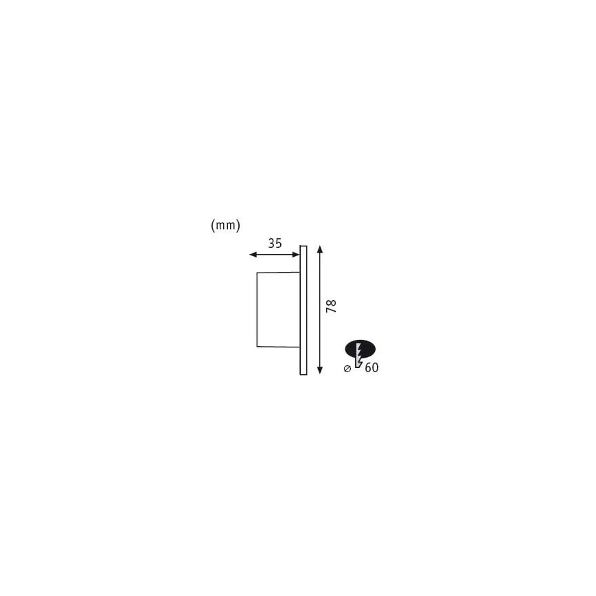 Paulmann 92924 - LED/1,7W Лампа за стълбище WAND 230V