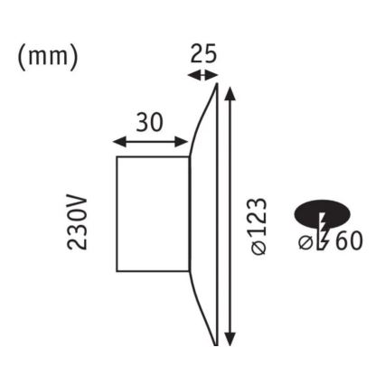 Paulmann 92926 - LED/2W Лампа за стълбище DEKORATIV 230V