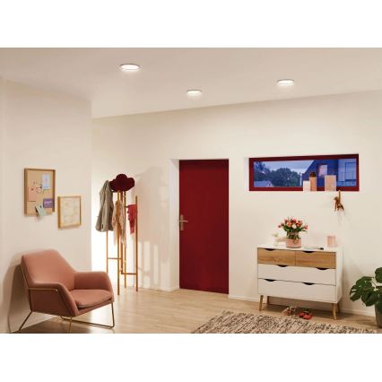 Paulmann 92935 - LED/12W IP44 димируемо вградено таванно осветително тяло за баня AREO 230V Ø 18 см матов хром