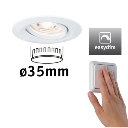 Paulmann 92970 - LED/4,2W IP23 Димируема лампа за окачен таван на баня COIN 230V