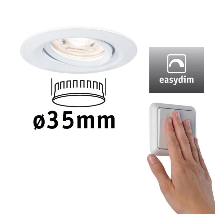Paulmann 92970 - LED/4,2W IP23 Димируема лампа за окачен таван на баня COIN 230V