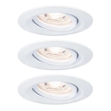 Paulmann 92971 - К-кт 3x LED/4,2W IP23 Димируема лампа за окачен таван на баня NOVA 230V