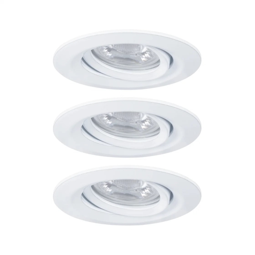 Paulmann 92971 - К-кт 3x LED/4,2W IP23 Димируема лампа за окачен таван на баня NOVA 230V