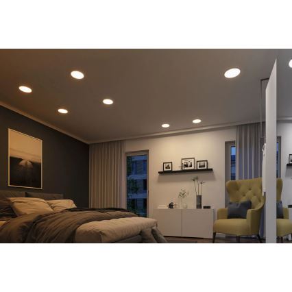 Paulmann 92992 - LED/16W IP44 Вградено таванно осветително тяло за баня AREO 230V 2000/3000/4000K, диаметър 23 см, матов хром