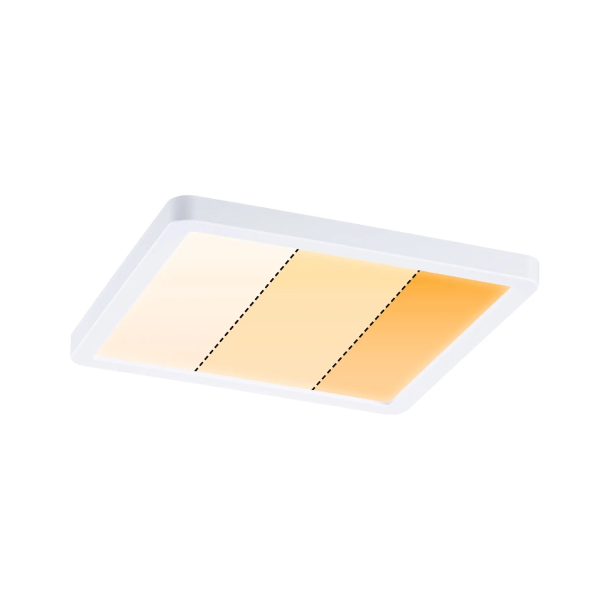 Paulmann 92993 - Вградено LED осветително тяло за баня AREO, 13 W, IP44, 230 V, 2000/3000/4000 K, 17,5 x 17,5 см, бяло