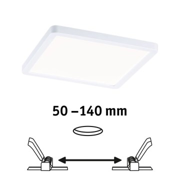 Paulmann 93059 - LED/13W IP44 димируемо вградено осветително тяло за баня AREO 230V 17,5x17,5 cm бяло