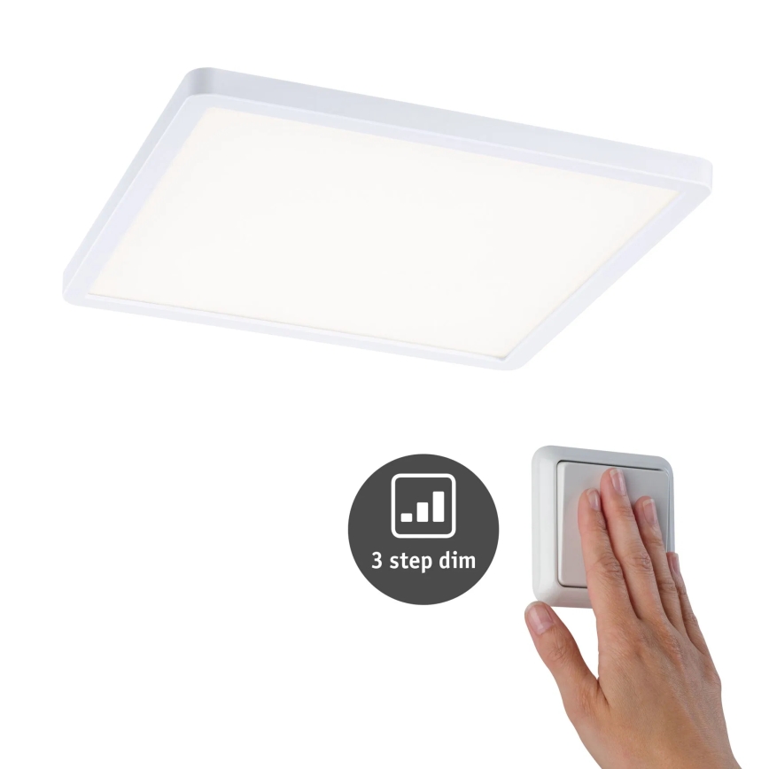 Paulmann 93060 - LED/16W IP44 Димируемо вградено таванно осветително тяло за баня AREO 230V 23x23 cm бяло
