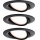 Paulmann 93080 - Комплект от 3 LED лампи/6W IP23, регулируемо осветително тяло за баня за вграждане COIN 230V