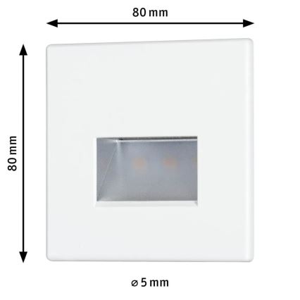 Paulmann 93093 - LED/1,2W Лампа за стълбище EDGE 230V