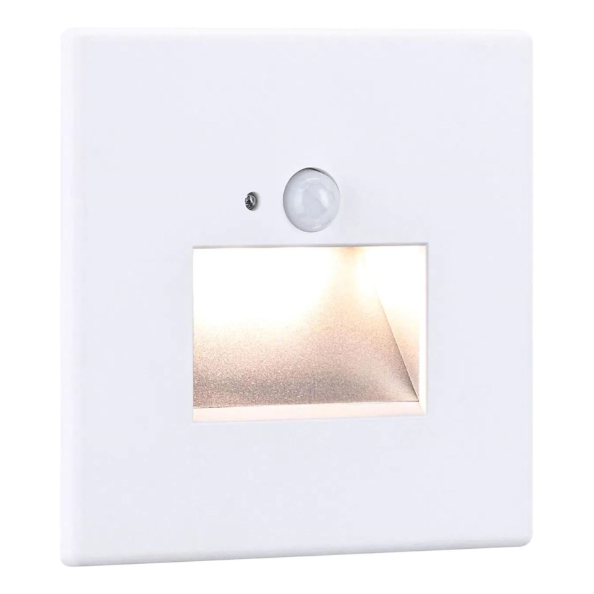 Paulmann 93133 - LED/1,2W Лампа за стълбище със сензор EDGE 230V бял