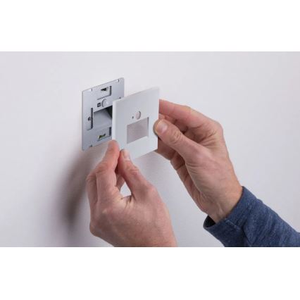 Paulmann 93133 - LED/1,2W Лампа за стълбище със сензор EDGE 230V бял