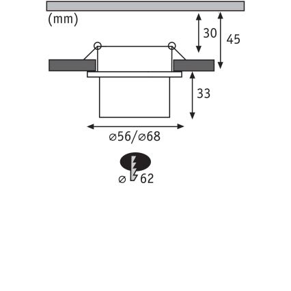 Paulmann 93383 - К-кт 3xLED/6W IP44 Димируема лампа за окачен таван на баня GIL 230V