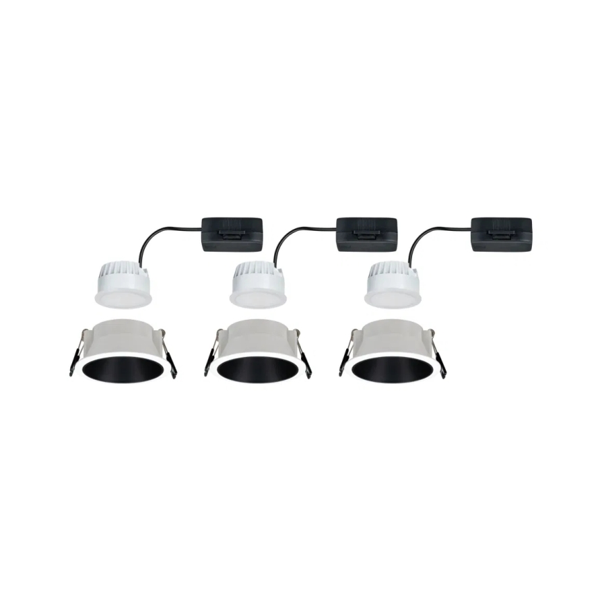 Paulmann 93402 - К-кт 3xLED/6W IP44 Димируема лампа за окачен таван на баня COLE 230V