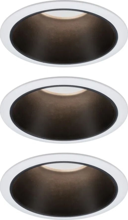 Paulmann 93402 - Комплект от 3 бр. LED/6W IP44 Затъмняващо вградено осветително тяло за баня COLE 230V