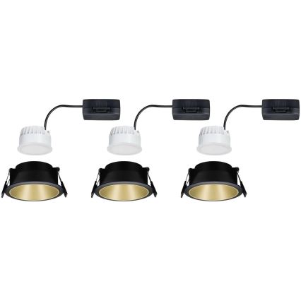 Paulmann 93404 - К-кт 3бр.LED/6,5W IP44 димируеми лампи за вграждане в баня COLE 230V