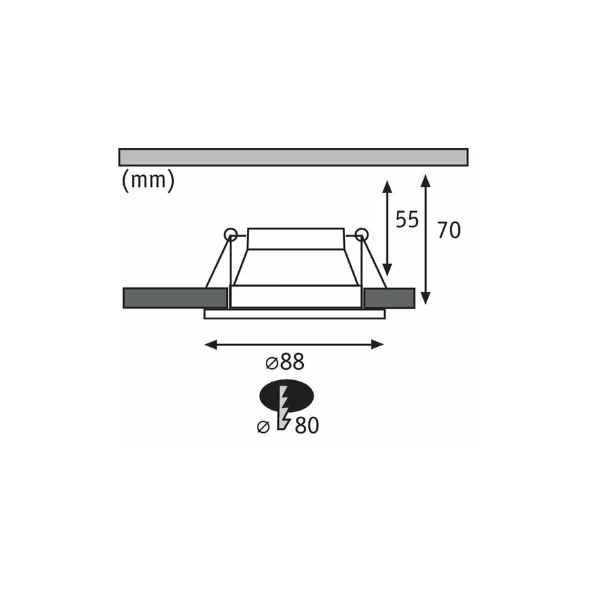 Paulmann 93406 - К-кт 3бр.LED/6,5W IP44 димируеми лампи за вграждане в баня COLE 230V