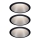 Paulmann 93408 - К-кт 3бр.LED/6,5W IP44 димируеми лунички за баня COLE 230V