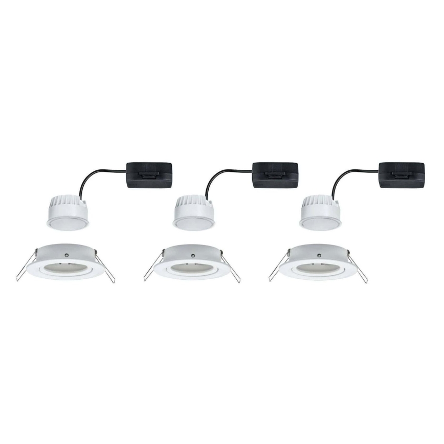 Paulmann 93449 - К-кт 3бр.LED/6,5W IP23 лунички за баня NOVA 230V