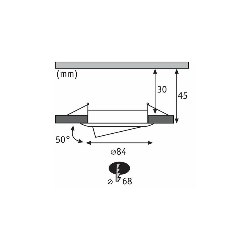 Paulmann 93449 - К-кт 3бр.LED/6,5W IP23 лунички за баня NOVA 230V