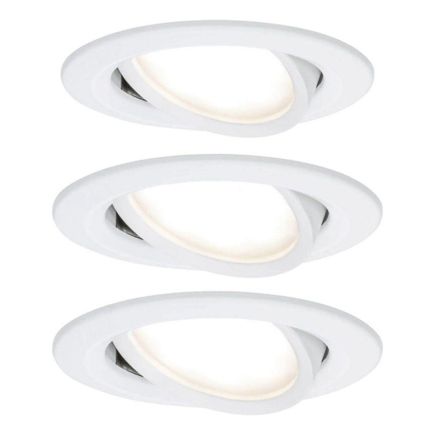 Paulmann 93449 - К-кт 3бр.LED/6,5W IP23 лунички за баня NOVA 230V