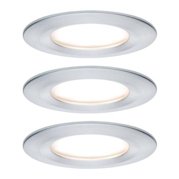 Paulmann 93462 - К-кт 3бр.LED/6W  IP44 лунички за баня NOVA 230V