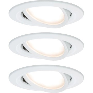 Paulmann 93485 - К-кт 3xLED/6W IP23 Димируема лампа за окачен таван на баня NOVA 230V