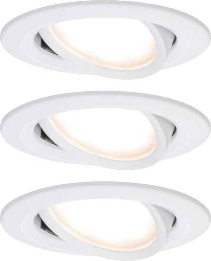 Paulmann 93485 - К-кт 3xLED/6W IP23 Димируема лампа за окачен таван на баня NOVA 230V