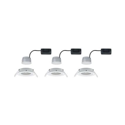 Paulmann 93485 - К-кт 3xLED/6W IP23 Димируема лампа за окачен таван на баня NOVA 230V