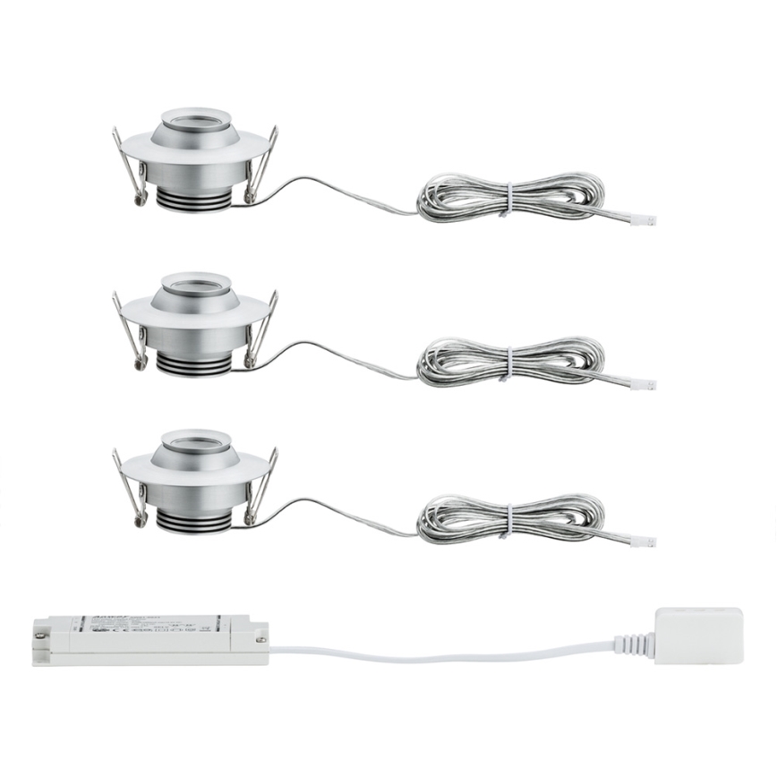 Paulmann 93579 - К-кт 3 бр. LED/3,8W лунички за окачен таван PREMIUM 230V