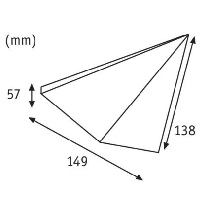 Paulmann 93584 - К-кт 2xLED/6,2W IP44 Осветление за мебели KITE 230V