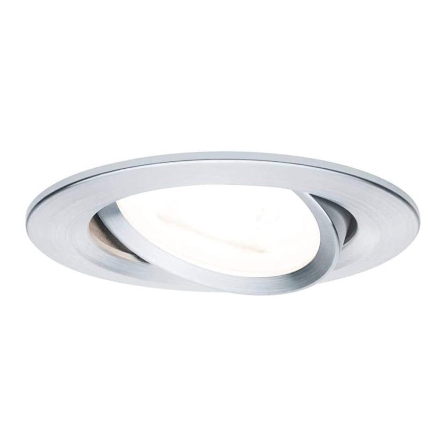 Paulmann 93602 - LED GU10/7W IP23 Димируема лампа за вграждане в баня NOVA 230V