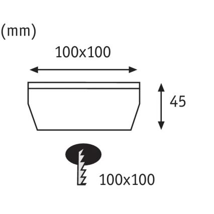 Paulmann 93774 - LED/0,24W IP67 Соларна лампа за алея CUBE 1,2V 1200 mAh