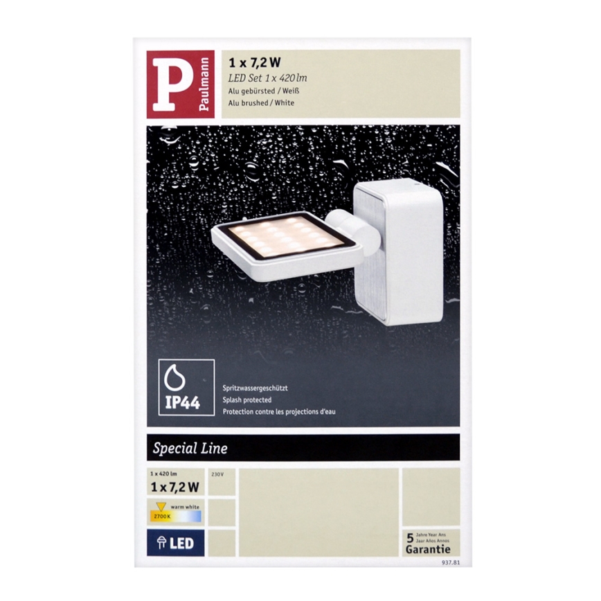 Paulmann 93781 - LED/7,2W Аплик за баня SPECIAL LINE 230V IP44