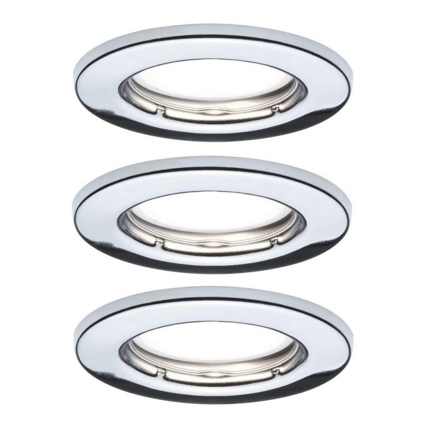 Paulmann 93853 - КОМПЛЕКТ 3xLED-GU10/4,5W Вградено осветление за окачен таван STARR 230V