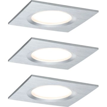 Paulmann 93895 - К-кт 3xLED/6W IP44 Димируема лампа за окачен таван на баня NOVA 230V