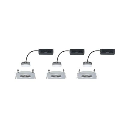 Paulmann 93895 - К-кт 3xLED/6W IP44 Димируема лампа за окачен таван на баня NOVA 230V