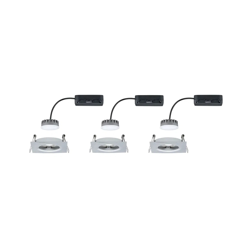 Paulmann 93895 - К-кт 3xLED/6W IP44 Димируема лампа за окачен таван на баня NOVA 230V