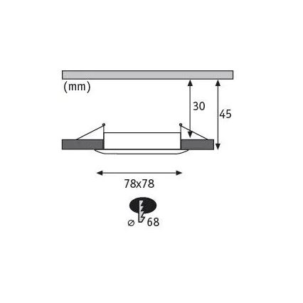 Paulmann 93895 - К-кт 3xLED/6W IP44 Димируема лампа за окачен таван на баня NOVA 230V