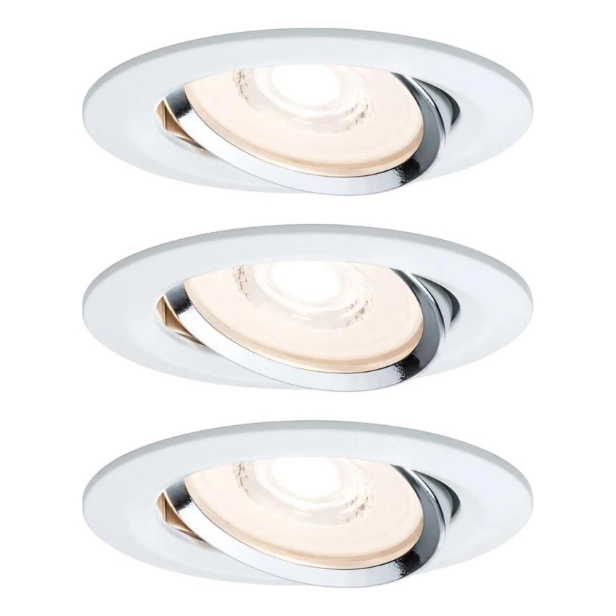 Paulmann 93942 - К-кт 3xLED/6,8W IP23 Димируема лампа за окачен таван на баня COIN 230V