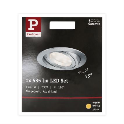 Paulmann 93983 - LED/6,8W IP23 Луничка за баня COIN 230V