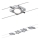 Paulmann 94107 - КОМПЛЕКТ 4xLED/4,3W кабелна система MAC 230V, матов хром