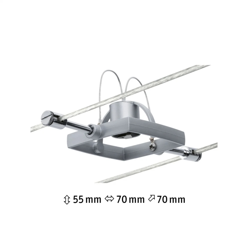 Paulmann 94132 - 1xGU5,3/10W Спот за релсова система MAC 12V матов хром