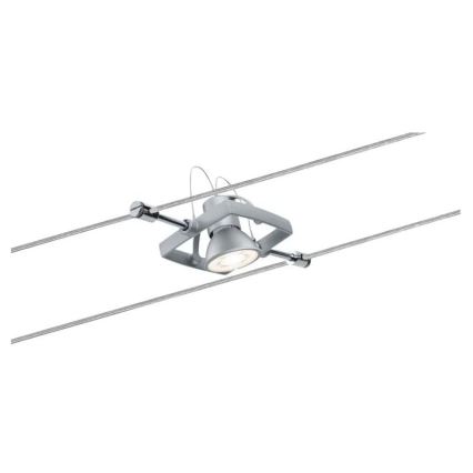 Paulmann 94133 - комплект с 5x GU5,3/10W, пълен кабелен осветителен комплект MAC 230V, матов хром