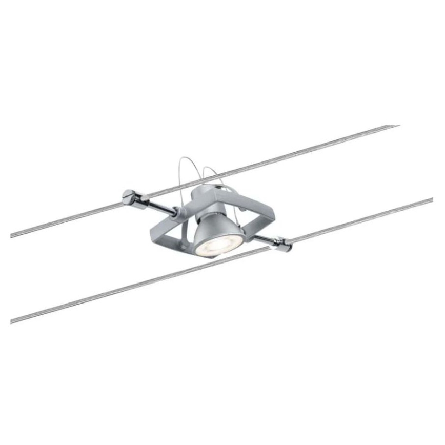 Paulmann 94133 - комплект с 5x GU5,3/10W, пълен кабелен осветителен комплект MAC 230V, матов хром