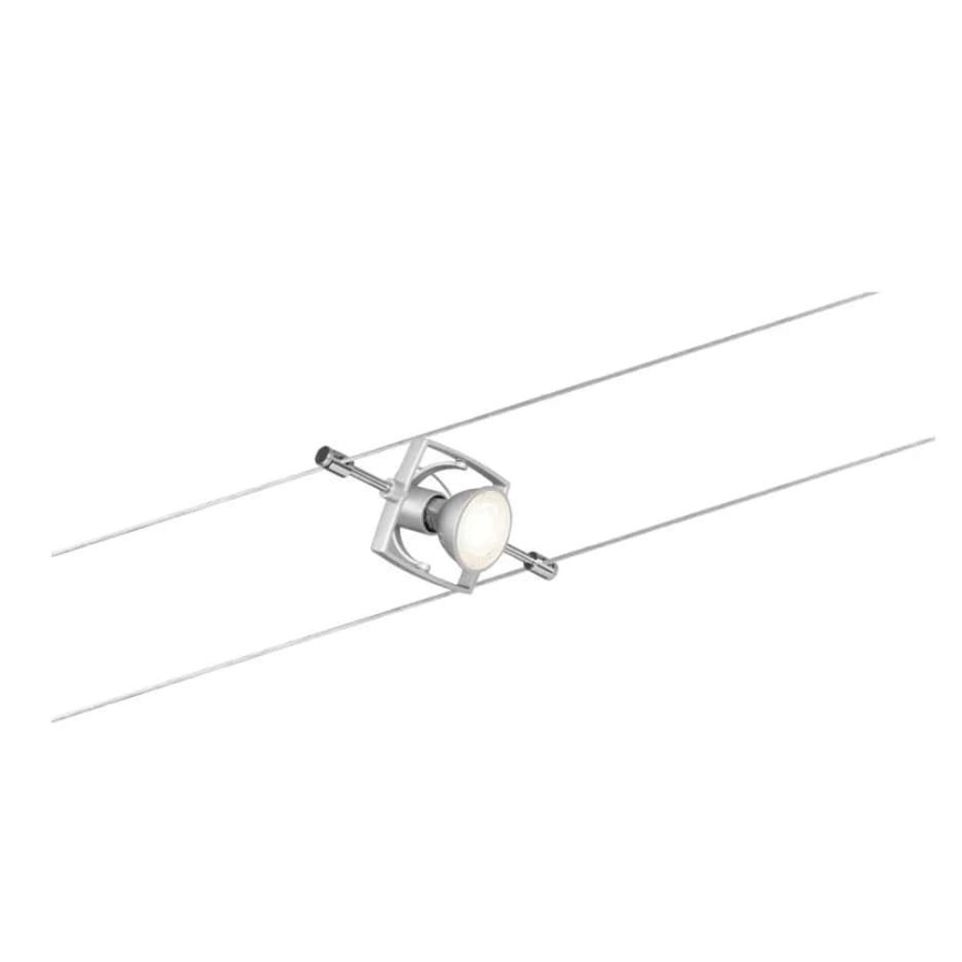 Paulmann 94133 - комплект с 5x GU5,3/10W, пълен кабелен осветителен комплект MAC 230V, матов хром