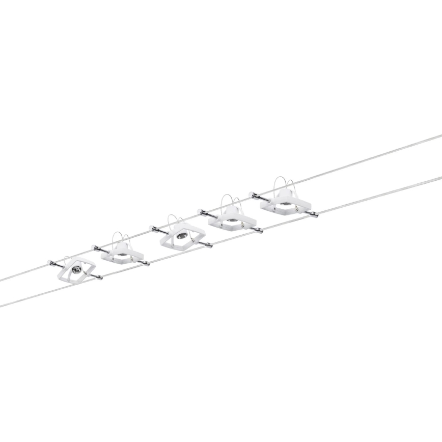 Paulmann 94134 - К-кт 5xGU5,3/10W Спот за релсова система MAC 230V бял