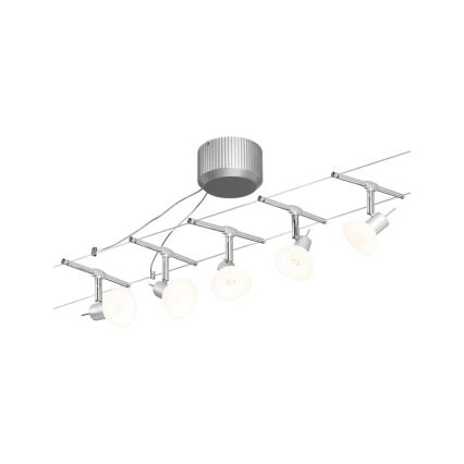 Paulmann 94136 - К-кт 5xGU5,3/10W Спот за релсова система SHEELA 230V лъскав хром